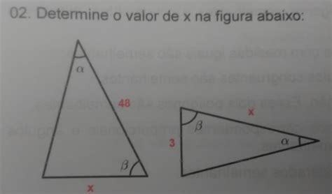 Solved Determine O Valor De X Na Figura Abaixo Others