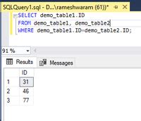 How To Querying Two Tables For Duplicate Values In Sql Geeksforgeeks