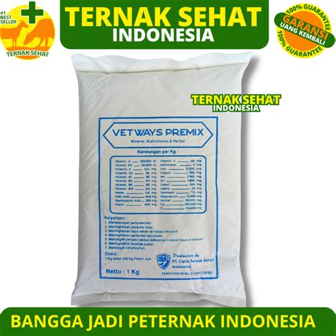 Jual PREMIX SAPI VETWAYS PREMIX 1KG Premix Berkualitas Mineral