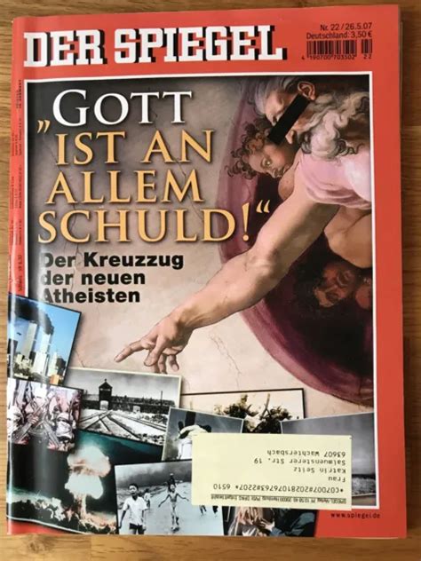 Der Spiegel Gott Ist An Allem Schuld Kreuzzug Neue Atheisten Nr