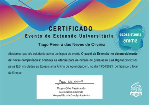 Certificado Extensão Pdf