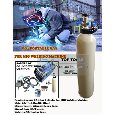 Mig Welding Co Gas Cylinder Portable L For Mig Welding Machine