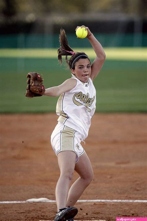 Hd Wallpaper Softball Pitcher Pitching Throwing Female Game