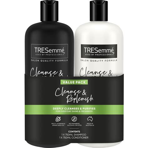 Tresemme Cleanse And Replenish Shampoo And Conditioner 2 Pack Big W