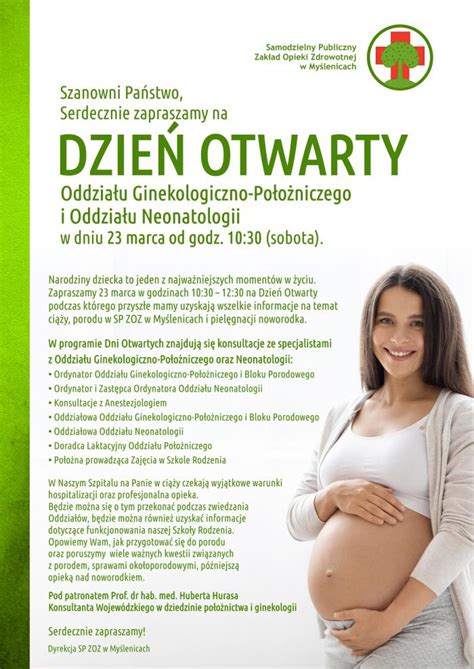 Szpital Myślenice To coś dla przyszłych mam Pierwszy Dzień Otwarty