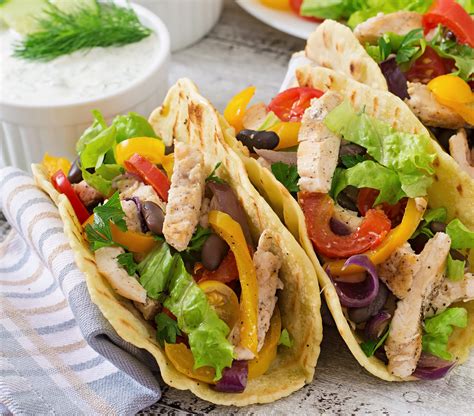 Tacos De Pollo Con Verduras