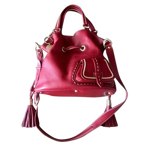 Lancel Premier Flirt Red Leather Ref69294 Joli Closet