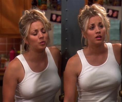 Tank Top Of Kaley Cuoco Nude Celebritynakeds