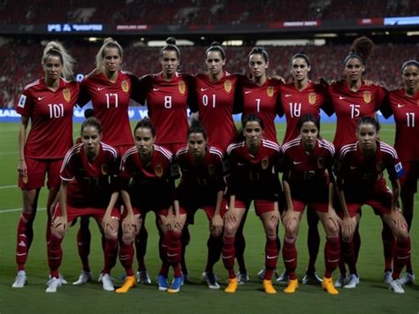 Premium AI Image | Victory for the Spanish women's national football team