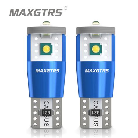 MAXGTRS 2x T10 LED W5W 194 168 CANBUS Reverse DRL Car Parking Side