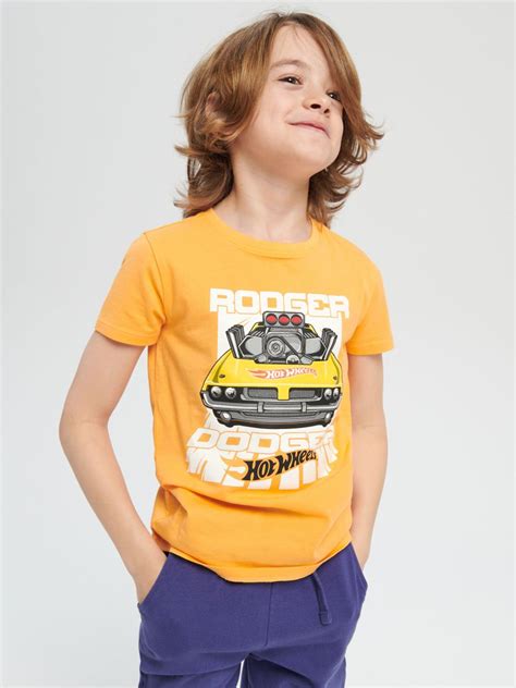 Koszulka Hot Wheels Kolor pomarańczowy SINSAY E X