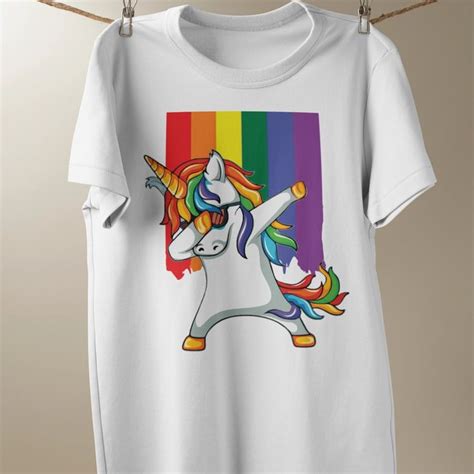 RICASO On Instagram Gay Pride LGBT Rainbow Unicorn Dabber T Shirt From Ricaso Https Zazzle