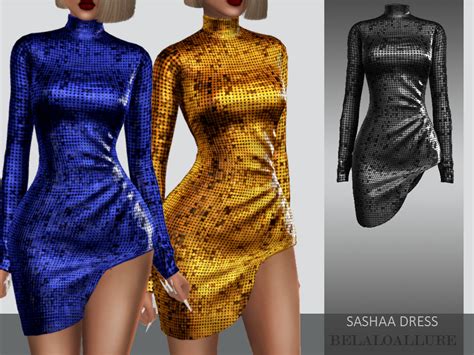 The Sims Resource Belaloallure Sashaa Dress