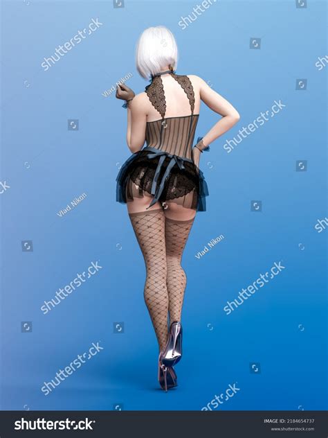 Beautiful Sexy Woman Black Lace Lingerie Stock Illustration 2184654737 Shutterstock