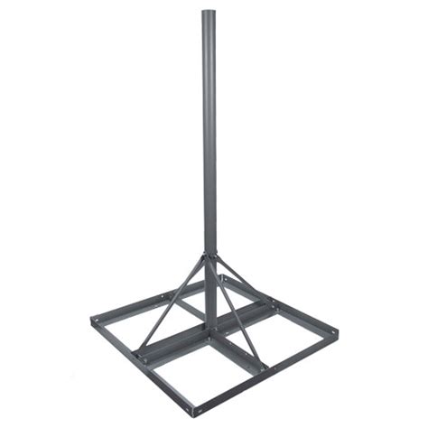 Non Penetrating Antenna Flat Roof Mount 1 Pole Version 60 Inch Mast