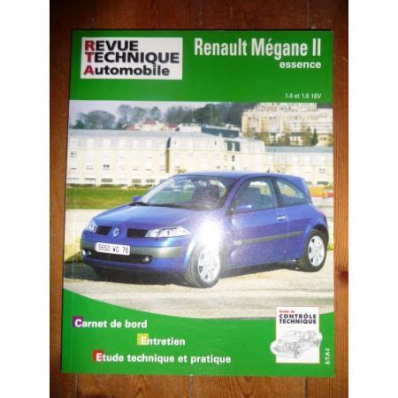 Rta Revues Technique Automobile Renault Megane Ii Essence L Et L V