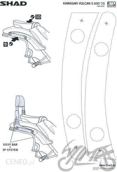 Akcesoria Motocyklowe Shad Stela Kufra Bocznego P Do Kawasaki Vulcan