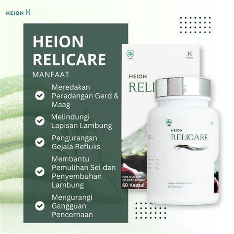 Jual HEION RELICARE SOLUSI AMPUH REDAKAN ASAM LAMBUNG HILANGKAN SAKIT