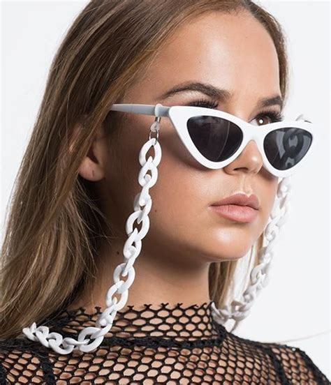 Playworld Sunglass Chains White Sunglass Chain Sunglasses Chain