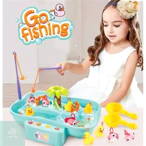 Jual FU1116 Mainan Anak Pancingan Ikan Dan Bebek Go Fishing Duck Ada