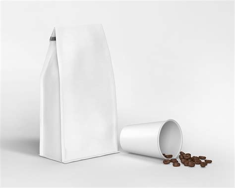 Free Paper Coffee Bag Mockup Behance