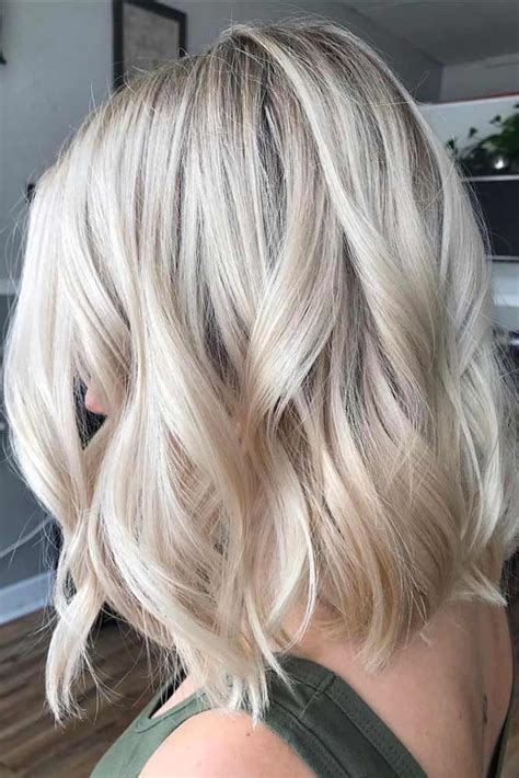 Cute Shoulder Length Haircuts Shoulder Length Blonde Above The