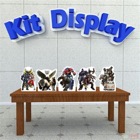 Kit 5 Displays De Mesa Transformers O Despertar Das Feras IMPAKTO