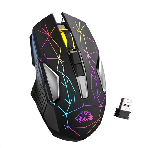 Rato Para Jogos Sem Fio X Sensor Ptico Retroiluminado Rgb Rainbow