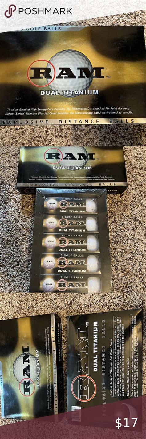 RAM Golf Balls Dual Titanium Compression 15 Balls