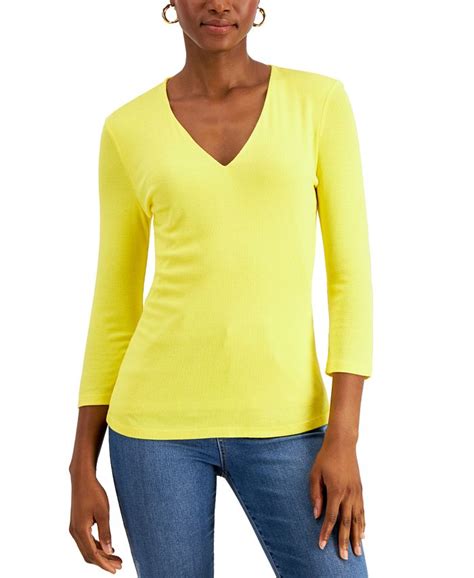 Inc International Concepts Ribbed Top Created For Macys Macys