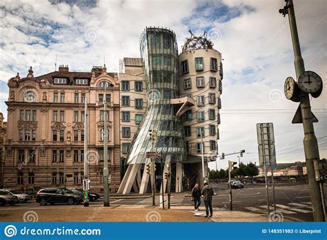 Casa Da Dan A Em Praga Rep Blica Checa Foto De Stock Editorial