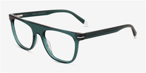 Mentis Square Crystal Blue Full Rim Eyeglasses Eyebuydirect