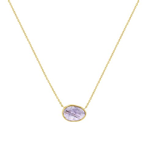 14K Gold Tanzanite Gemstone Necklace – Baby Gold