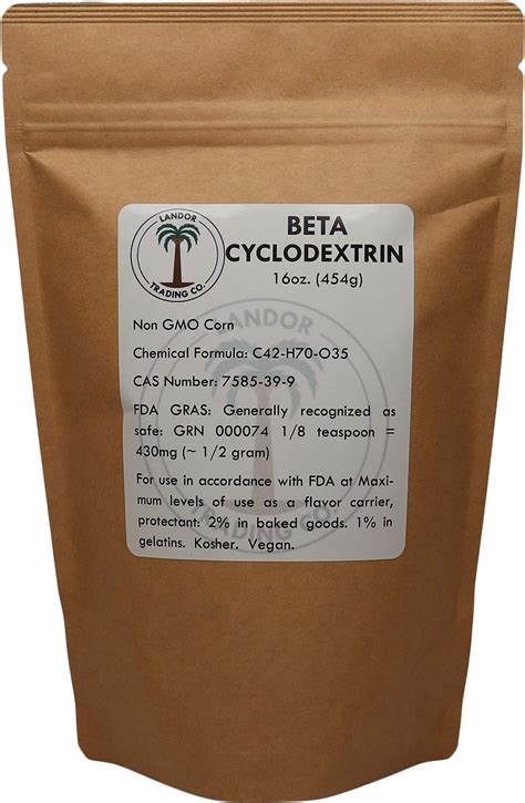 Amazon.com: Beta Cyclodextrin - Food Grade 16 Ounces (454 Grams ...