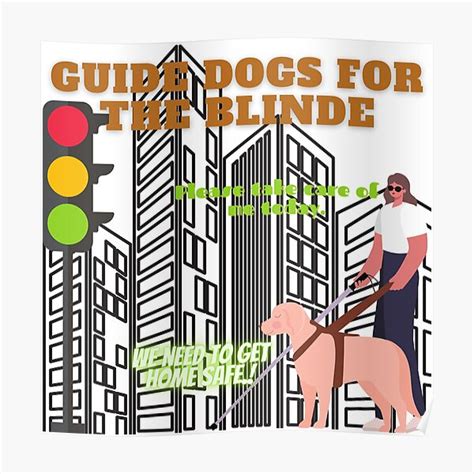 "Guide Dogs for the Blind" Poster for Sale by pove | Redbubble