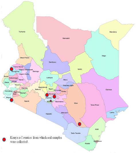 Kenya Counties Map