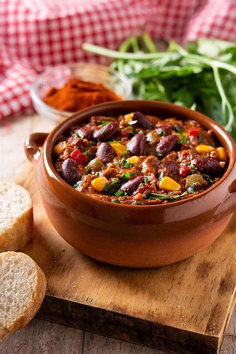 Traditional Mexican Tex Mex Chili Con Carne Tomato Recipe Sauce Photo