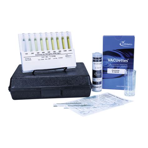 Buy Chemetrics K 1510B VACUettes Ammonia Visual High Range Kit 20ppm