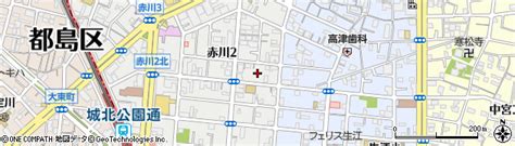 大阪府大阪市旭区赤川2丁目13の地図 住所一覧検索｜地図マピオン