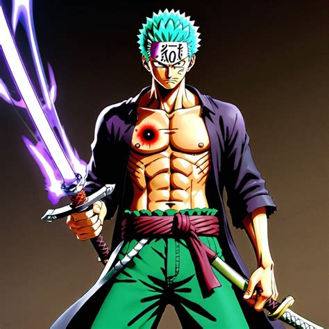 Roronoa Zoro One Piece With His Original 6 Packs W