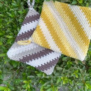 Double Thick Crochet Potholder Pattern Crochet Hot Pad Pattern Crochet Oven Mitts Crochet