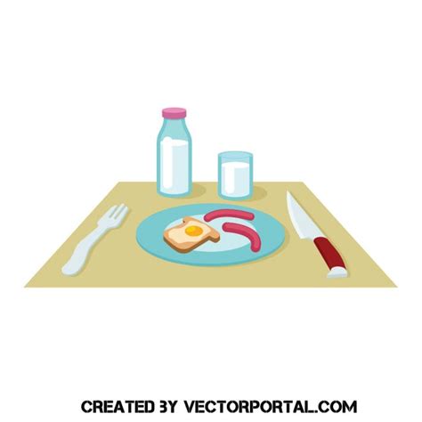 Breakfast set clip art Royalty Free Stock SVG Vector and Clip Art