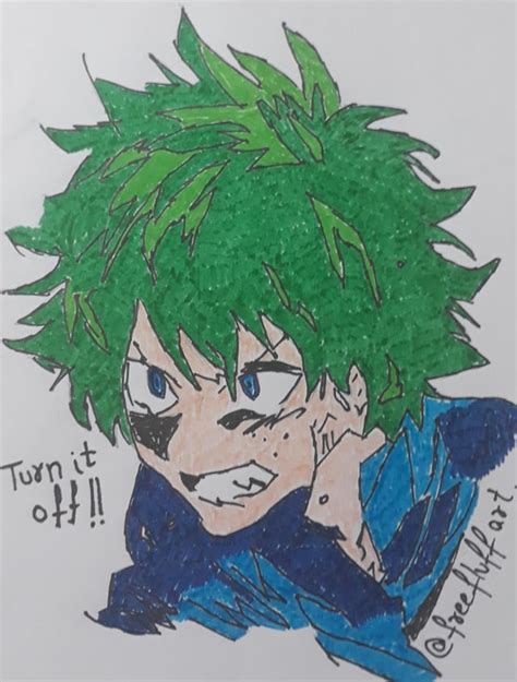 Angry Deku Rbokunoheroacademia