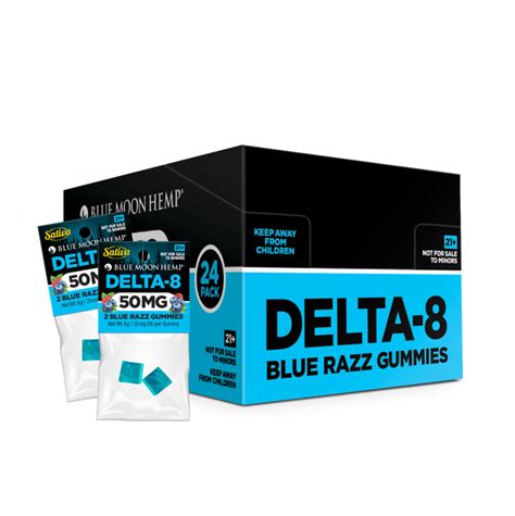 Blue Moon Delta 8 Gummies 2 Gummies Blue Razz Vaping Elements