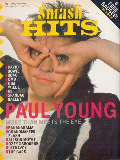 Top Of The Pop Culture 80s: Paul Young Smash Hits Interview 1984