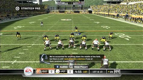 Cgrgameplay Madden Nfl 11 Xbox 360 Steelers Vs Browns Gameplay