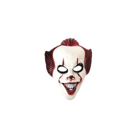 Scary Clown Plastic Mask - Pennywise - Costume World