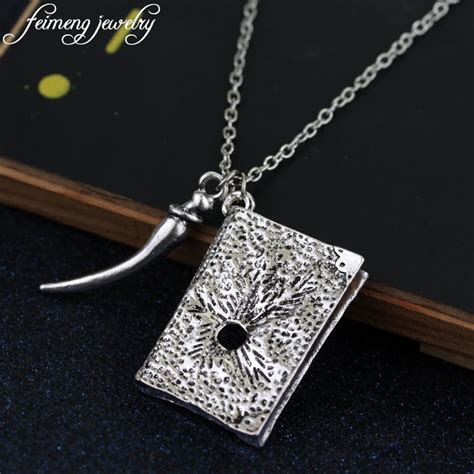 feimeng jewelry Magic Movie Horcrux Pendant Necklace Basilisk Fang and ...