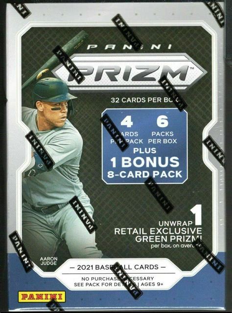 2021 Panini Prizm Baseball 7 Pack Blaster Box Green Prizms Lot Of 6