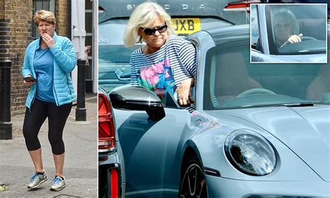 Sue Barker Takes Her Porsche For A Spin In The Cotswolds As Clare